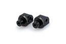 Footpeg Adaptors Passenger Black Anodised Aluminium For BMW F900 R / XR 2020-Current