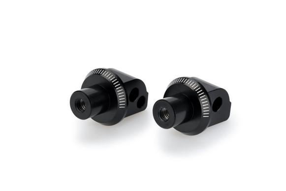 Footpeg Adaptors Passenger Black Anodised Aluminium For KTM 1290 Superduke GT 2022-Current