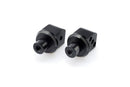 Footpeg Adaptors Passenger Black Anodised Aluminium For Kawasaki Z H2 2020-Current