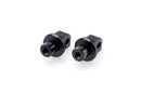 Footpeg Adaptors Passenger Black Anodised Aluminium For Suzuki SV 650 N 2016-Current