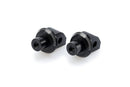 Footpeg Adaptors Passenger Black Anodised Aluminium For Triumph Bonneville Speedmaster 2021-Current