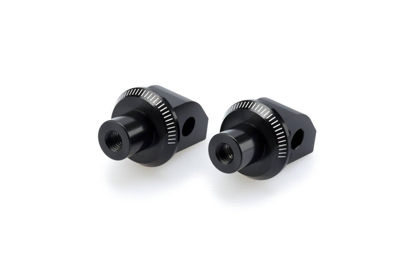 Footpeg Adaptors Passenger Black Anodised Aluminium For Triumph Bonneville Speedmaster 2021-Current