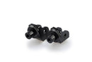 Footpeg Adaptors Rider Black Anodised Aluminium For BMW R 1300 GS 2023-Current