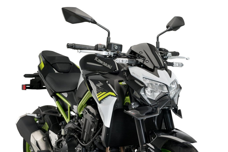 Front Downforce Spoilers Black For Kawasaki Z 900 2020-Current