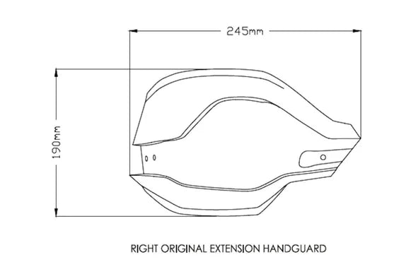 Handguard Extensions Clear For BMW F800 GS / Adventure 2013-2018