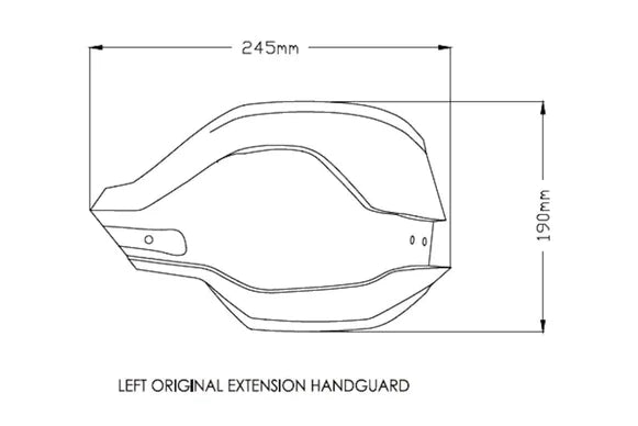 Handguard Extensions Light Smoke For BMW F800 GS / Adventure 2013-2018