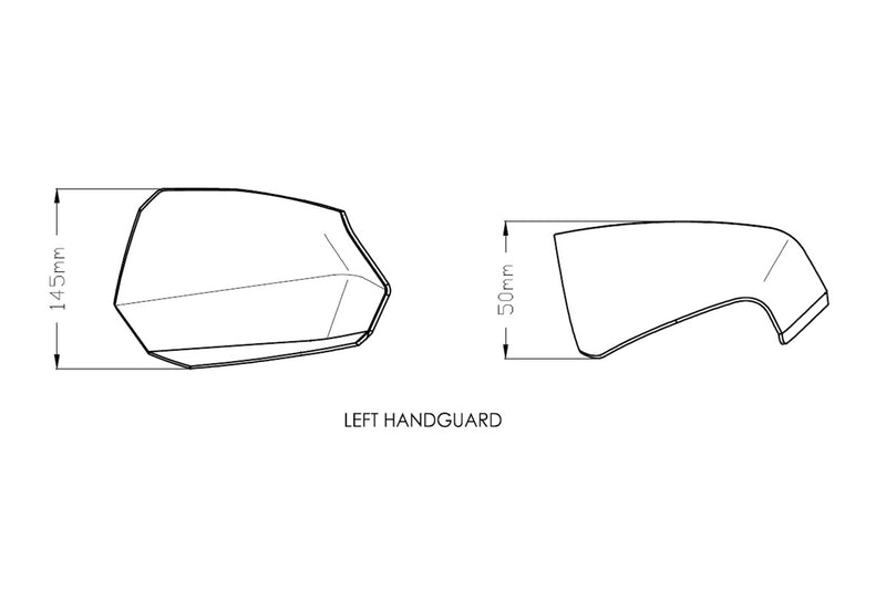 Handguards Dark Smoke For Yamaha T-Max 560 2022-Current