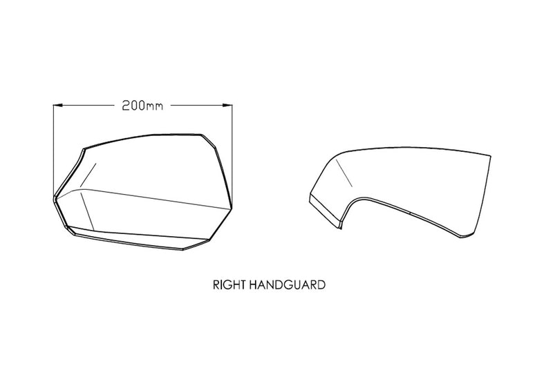 Handguards Light Smoke For Yamaha T-Max 560 2022-Current