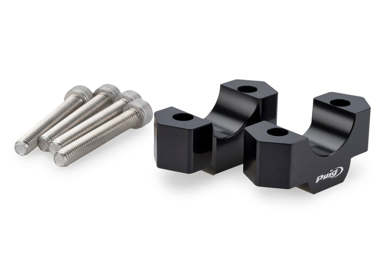 Handlebar Risers - 20mm Rise Black For BMW F900GS/Adv 2024>Current