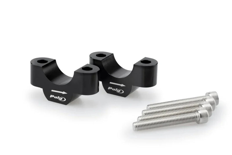 Handlebar Risers - 20mm Rise Black For BMW R 1300 GS 2023-Current