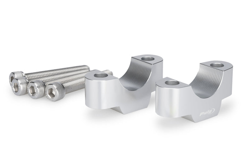 Handlebar Risers - 20mm Rise Silver For BMW R 12/R 12 nineT 2024>Current
