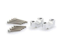 Handlebar Risers - 20mm Rise Silver For Aprilia Tuono 660 2021-Current