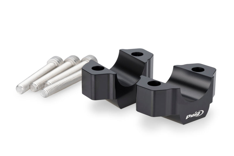 Handlebar Risers - 25mm Rise Black For Yamaha MT-09/SP 2024>Current
