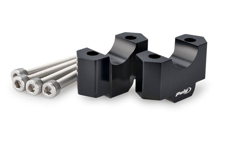 Handlebar Risers - 30mm Rise Black For BMW F 900 GS 2024>Current