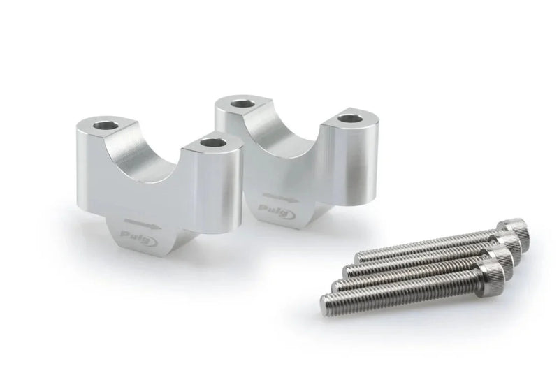 Handlebar Risers - 30mm Rise Silver For BMW R 1300 GS 2023-Current