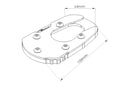 Kickstand Extension Black For Suzuki V-Strom 1050 2020>Current