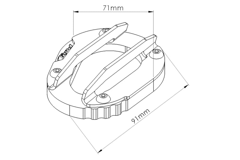 Kickstand Extension Black For Triumph Tiger 900 GT Low 2023-Current