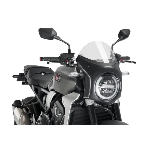 Nose Fairing For Matte Black with Clear Screen For Honda CB 1000 R 2018-2020