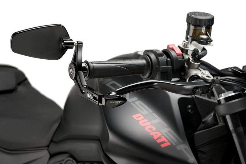 Pro Brake Lever Protector with Mirror Black