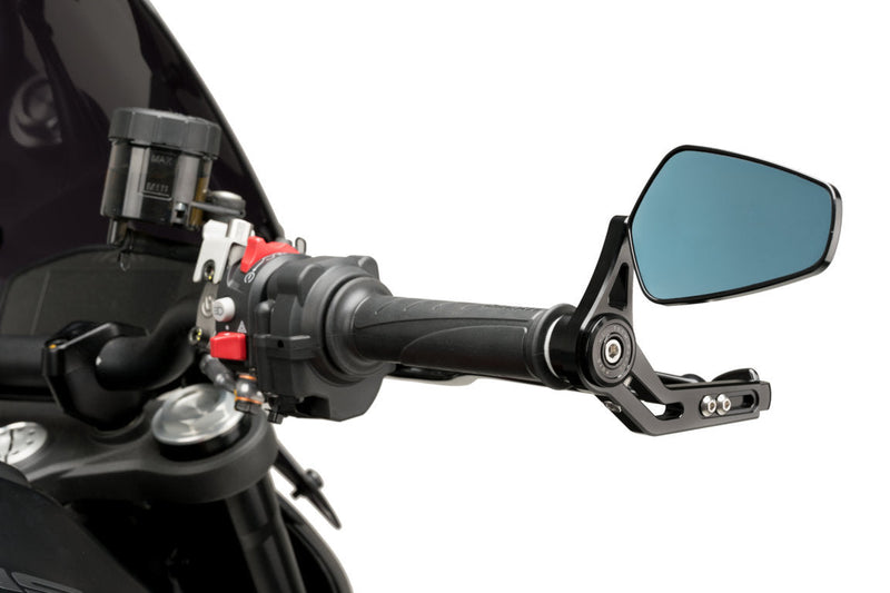 Pro Brake Lever Protector with Mirror Black