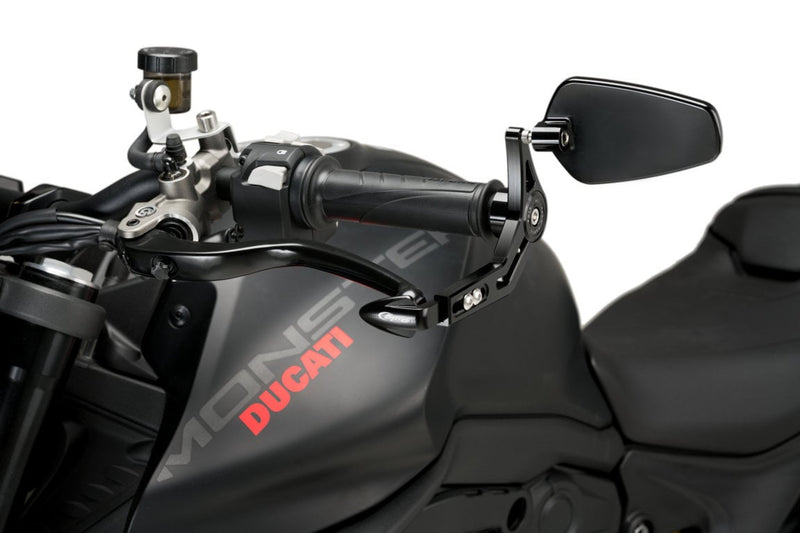 Pro Clutch Lever Protector with Mirror Black