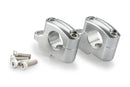 Pullback Handlebar Risers - 20mm Rise/16mm Back Silver For BMW R 12/R 12 nineT 2024-Current