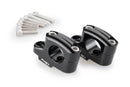Pullback Handlebar Risers - 25mm Rise / 16mm Back - For 29mm Bars Black