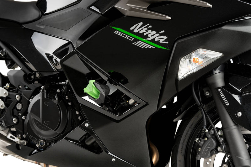 R19 Frame Sliders Black For Kawasaki Ninja 500 2024-Current