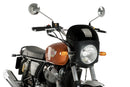 Retro Semi Fairing Black with Black Screen Royal Enfield Interceptor 650 2018-Current