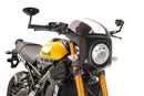 Retro Semi Fairing Black with Light Smoke Screen Royal Enfield Interceptor 650 2018-Current