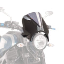 Retrovision Nose Fairing Black with Light Smoke Screen For Yamaha XSR 700 2016-2020