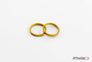 Short Bar Ends Replacement Rings Gold