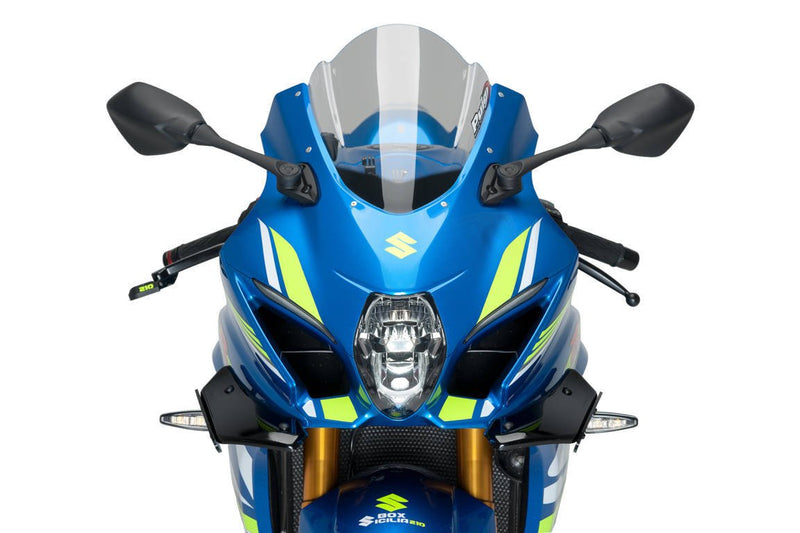 Side Downforce Spoilers Black / Red For Suzuki GSXR 1000 2017-Current