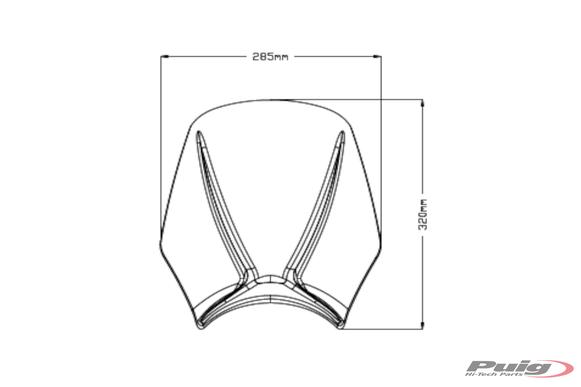 Sport Screen Light Smoke For Triumph Trident 660 2021-Current