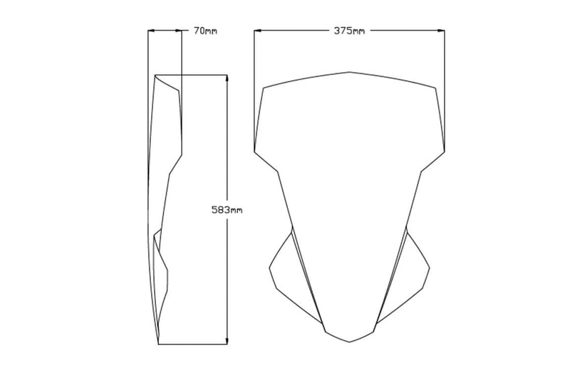 Touring Screen Clear For Yamaha Tracer 700 GT 2020-2020
