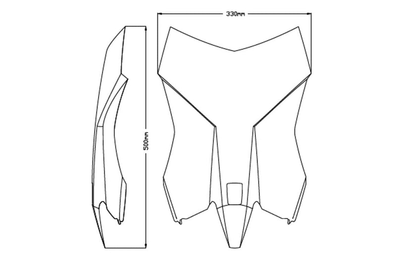 Touring Screen Dark Smoke For KTM 250 Adventure 2021-2021