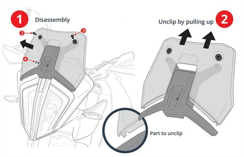 Touring Screen Dark Smoke For KTM 250 Adventure 2021-2021