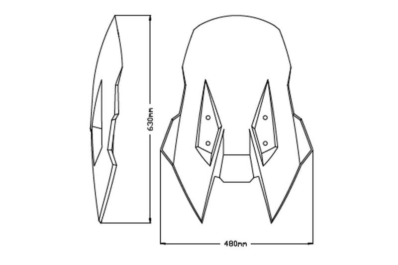 Touring Screen Light Smoke For Suzuki V-Strom 1050XT Explorer 2020-2023