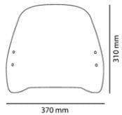 Trafic Screen Light Smoke For Honda SH 150i 2020-2021