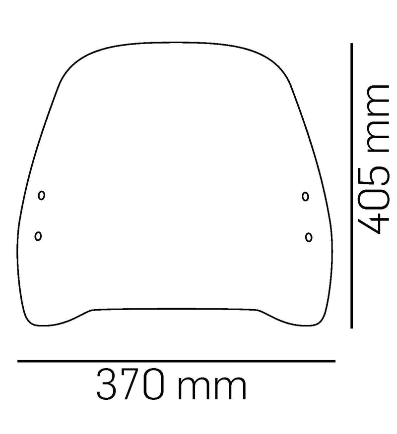 Urban Screen Light Smoke For Keeway Hurricane 50 2021-Current