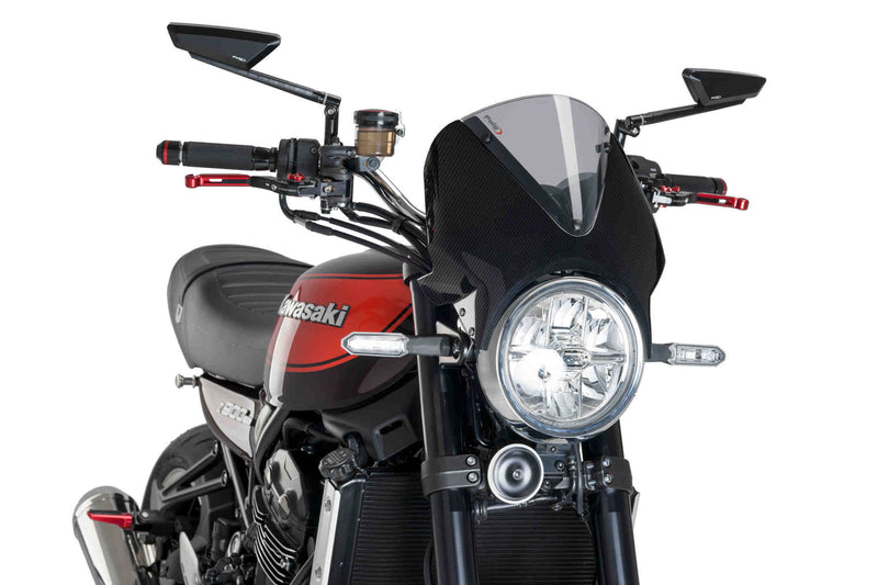 Vision Screen Carbon Look Fairing / Light Smoke Screen For Kawasaki Z 900 RS 2017-Current