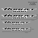 Decals Black & White For Honda CB 1000 Hornet Logo Set Of 4