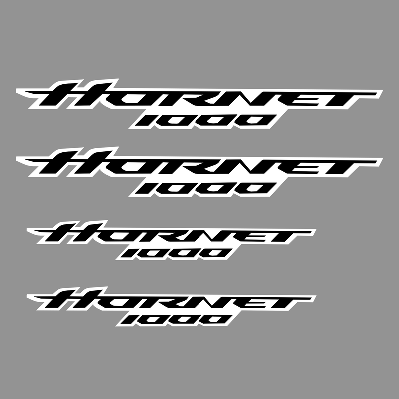 Decals Black & White For Honda CB 1000 Hornet Logo Set Of 4