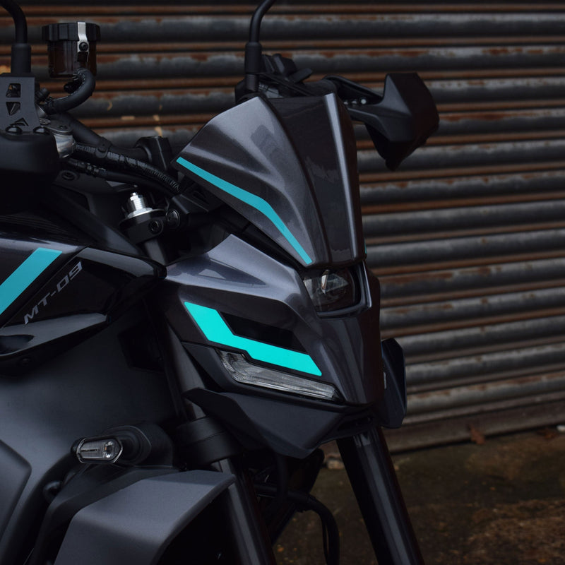 Decals For Midnight Cyan Headlight Decal For Yamaha MT-09 2024-Current