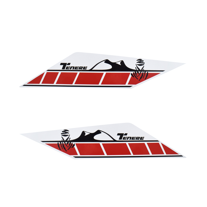 Pyramid Decals Rear Side Panel Graphic Red For Yamaha Tenere 700 2019