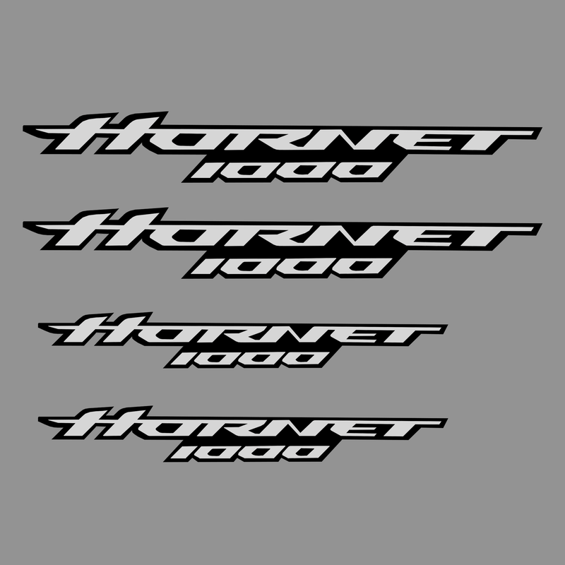 Decals White & Black For Honda CB 1000 Hornet Logo Set Of 4