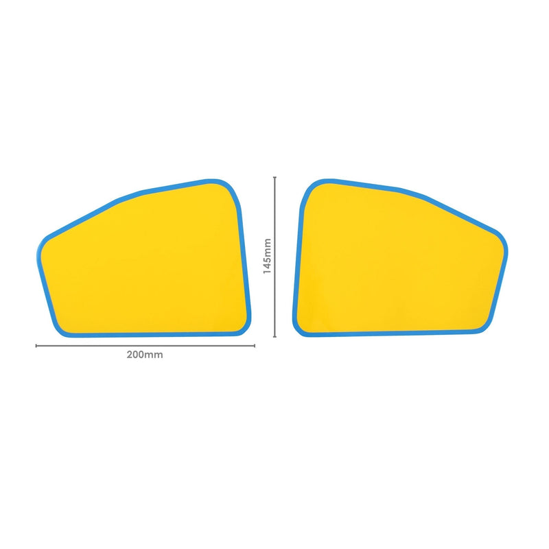 Pyramid Decals For Yamaha XSR 900 Seat Cowl Number Board Set Blue / Yellow