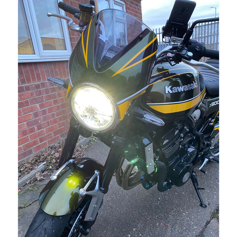 Fly Screen Candy Green/Metallic Yellow For Kawasaki Z 900 RS 2024-Current