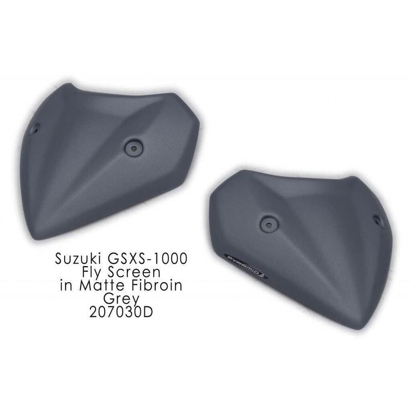 Fly Screen Matt Grey (Matte Fibroin Grey) For Suzuki GSX-S 1000 2015-2021