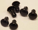 Push Rivets Black Plastic